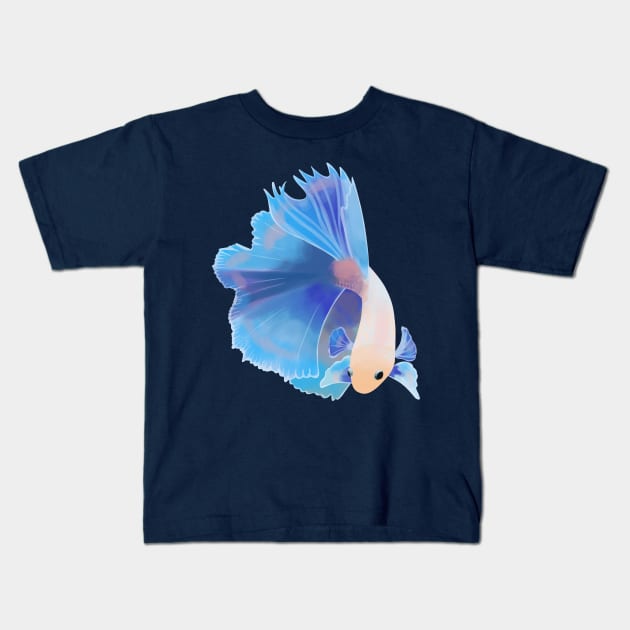 Betta fish Kids T-Shirt by hartland